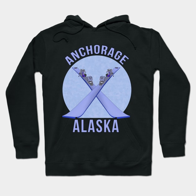 Anchorage, Alaska Hoodie by DiegoCarvalho